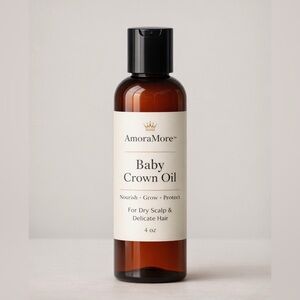 AmoraMore Baby Crown Oil - Nourishing Hair & Scalp Oil in Amber